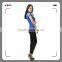 2015 seamless short sleeve t-shirt with lace