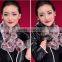 Genuine handmade knitting rex rabbit fur scarf for ladies