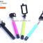 Custom Cable Wired Selfie Handheld Stick Monopod ,cartoon wired Selfie Stick with logo
