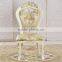 Upholstered Home Furniture Fabric Beauty Wooden Gold Chair