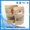 Top sale food safe clear zipper plastic and paper stand up pouch