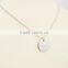 Stainless Steel Custom Logo Round Engraving Tag Necklaces