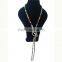 2016 new product Uneed beautiful beaded necklaces headphones for ladies factory price