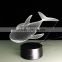Color Changing Whale Shape 3D Led Desk Lamp