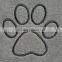 SINLAND Ultra Absorbent Microfiber Pet Towel with Embroidered Paw print 30"x50"