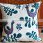 China stock seat cushion covers, hand 100%cotton canvas towel embroidery decorative covers