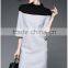 Top Work Women's Cut out Long Sleeves Acrylic Wollen Fashionable Dress