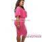 Hot Sale Wholesale Rose Ruffle Lace Up Plus Size Pencil Dress