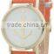 2015Wholesale cheap Classic color PU leather strap Stripe anchor dial Mechanical Vogue watch in Stock!