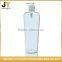 China supplier 1000ml clear transparent plastic lotion bottle container shower gel bottle pet bottle