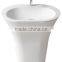 Black colour Credible quality washing freestanding basin,Pedestal Lavatory Sink