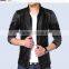 Latest slim fit men pu leather jacket