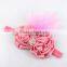 Wholesale 2015 new baby fashion accessory cute girls hair rose flower headband with diamond