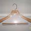 Natural wooden hanger for fashion brands matched top hanger and bottom hanger Size: top 40cm,pant hanger 35.5c
