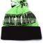 Comfortable White Letters Jacquard Winter Beanies/Customized Blank Rasta Pom Pom Beanies