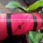 Embroidery logo red polyester fleece portable travel blanket