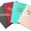 A5 PU leather hard cover notebook with foil stamping and embossing stars