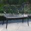 Hot sale! SH020 Cast Aluminum outdoor furniture bench jewellery shop furniture coffee shop furniture