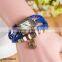 New Women Vintage Horse Red Leather Wrist Bracelet Watch                        
                                                Quality Choice