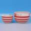 Modern design,decorative ceramic bowls with red dot painting