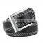 Wholsale Black Color Sewing Mans Belt PU Material Belt
