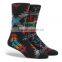 2015 black strip-type warm men snow socks