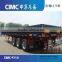 3 Axle 60 Ton Cargo Semi Trailer Flat Bed With Side Wall
