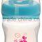 Baby Feeding Bottle with handle and liquid silicone Nipple For Baby Bottle