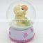 Hot sale cute design wedding favors baby bear crystal snow globes