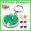 Promotional Plastic Round LED Key Chain