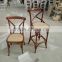 French style Antique color wood cross back bar chair