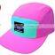 dye sublimation wholesale custom 5 panel cap/hat