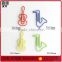 Professional Factory customize logo Musical instrument note saxophone paper clip