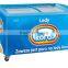 curved glass door deep freezer 100-700l