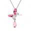 Dazzle Crystal Necklaces Full Rhinestone Butterfly Type Droplet Pendant Choker Elegant Dress Jewelry Accessories For Lady