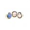 Vintage Boho Ball Stone Rings Round Powder Ring Jewelry