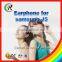 High quality wireless earphone for samsung galaxy note 4 earphone
