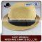 Fashion cheap wholesale straw burgundy brim fedora hat