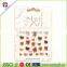 New 3D colorful Flowers Nail Stickers Decals,Top Quality Metallic Mixed Designs Adhesive DIY Nail Art Decoration Tool
