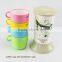 200ml 4 pcs stackable coffee mug with anti-dust stand