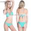 2016 New Ladies swimming Nylon Halter Swimsuit and foreign high-grade steel holders hard Bikini cup together