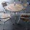 ZT-1042CTA Metal wooden logo beer chair and table