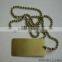 Metal Crafts of High-quality Metal Printing Silver Collar Tags