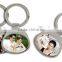 Factory direct sale High quality Sublimation Coated Metal Key Ring