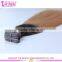 Best quality 7A quality two tone peruvian remy hair tape hair extension skin weft
