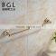Fresh Design Zinc Alloy and Ceramic Bathroom Accessories Wall Mounted Gold Finishing Single Towel Rail-11824