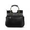 metal bamboo characteristic handle special wholesale cowhide leather handbag