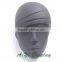 skin black mannequin head for hat cap