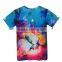 Custom Mens Womens 3D Galaxy Short Sleeve Round Tops Casual T-Shirt