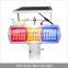 CE approved traffic flashing solar power LED safety warning light